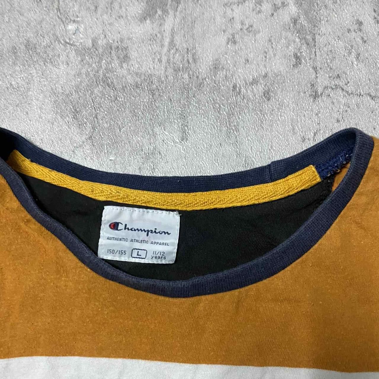 Champion Yellow and navy Champion T-shirt Size US L / EU 52-54 / 3 - 3 Thumbnail