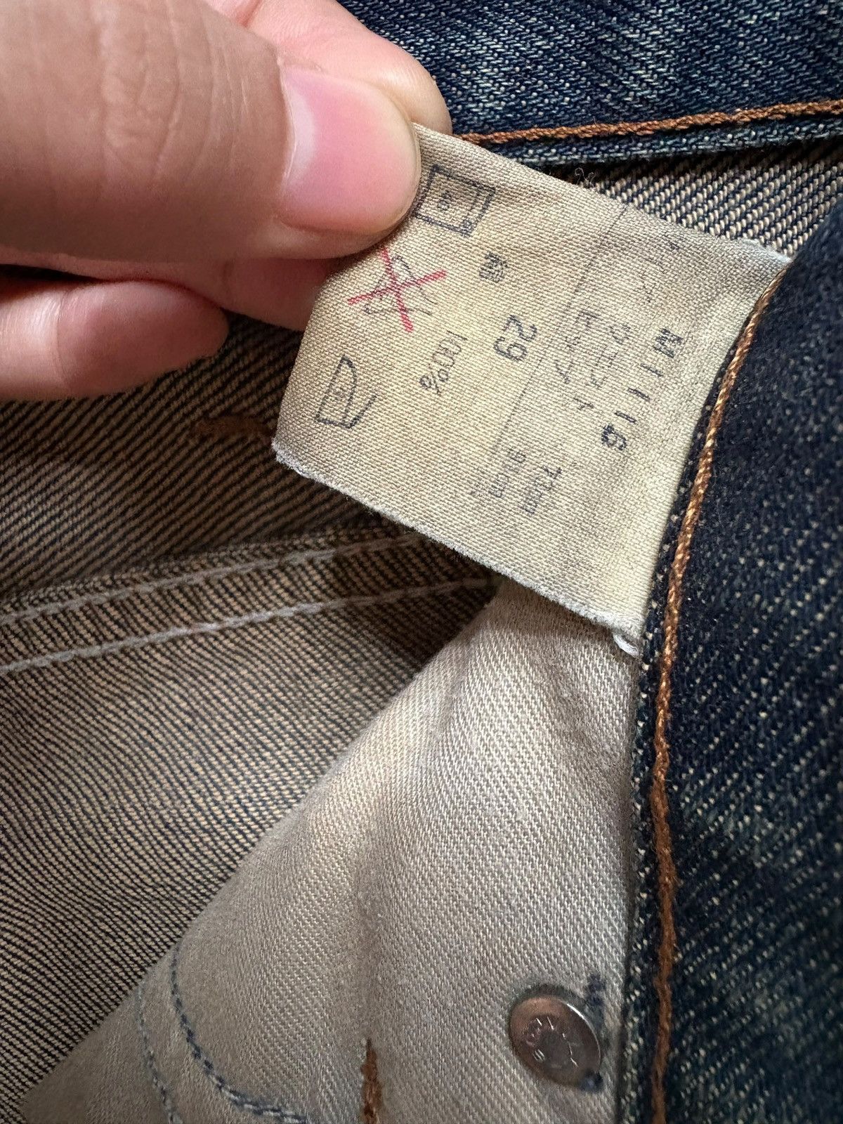 Wrangler Vintage Wrangler Rusty Mud Wash Patch Distress Baggy Jeans Size US 29 - 12 Thumbnail