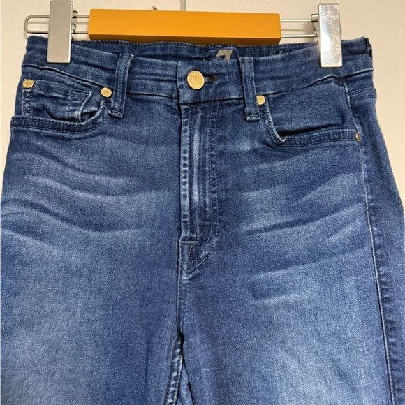 7 For All Mankind 7 For All Mankind High Waist Skinny Jeans Dark Wash Size 27 Size 27" / US 4 / IT 40 - 3 Thumbnail