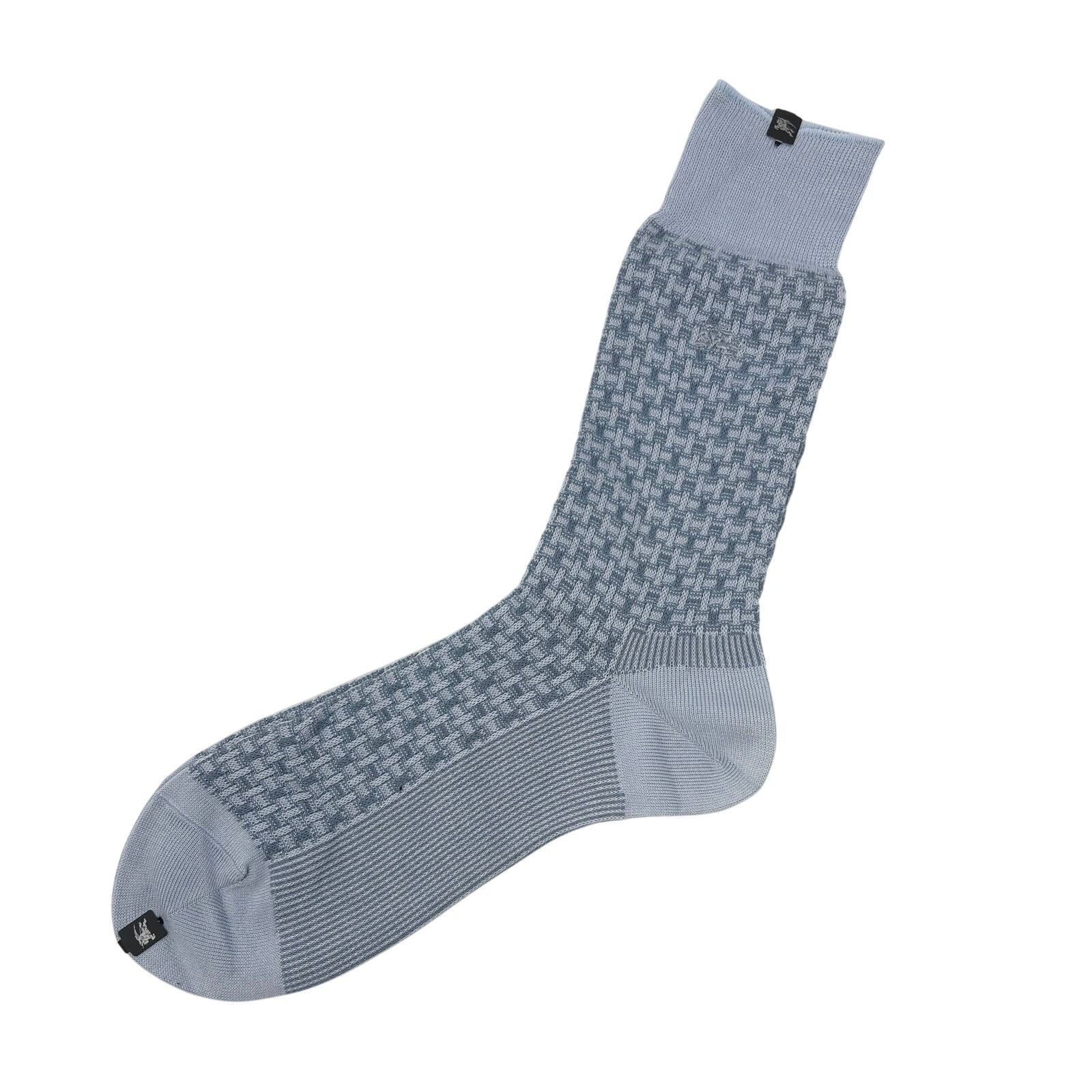 Burberry Burberry Light Blue Dress Socks Size ONE SIZE - 6 Thumbnail