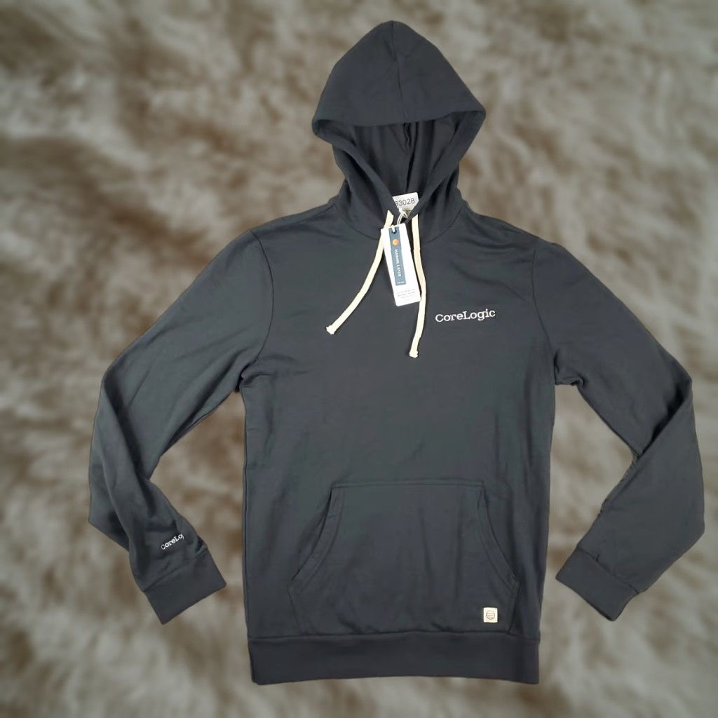 Marine Layer Marine Layer Mens Hoodie Pullover Sweatshirt Gray S Mock Neck Lace Up Logo All Seasons Hooded Regular Fabric Fleece Cotton Blend Vintage No Size US S / EU 44-46 / 1 - 1 Thumbnail