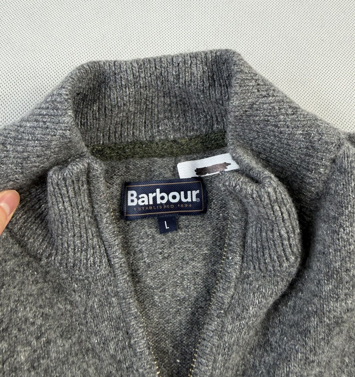 Barbour Barbour Established Half Zip Wool/Silk Sweater Size US L / EU 52-54 / 3 - 4 Thumbnail