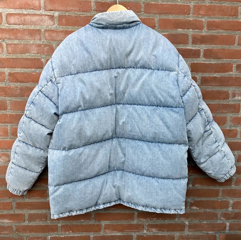 Levi's western super puffer jacket coat Large down denim Size US L / EU 52-54 / 3 - 3 Thumbnail