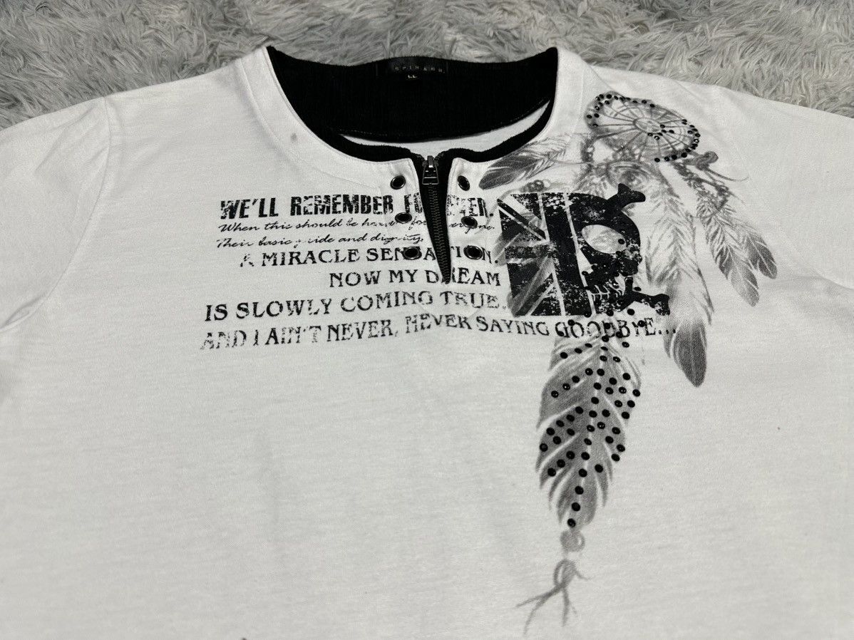 If Six Was Nine 🔥Sick Y2K Spinash Double Layer Zipper Poem Shirt Goth Punk Size US M / EU 48-50 / 2 - 1 Thumbnail
