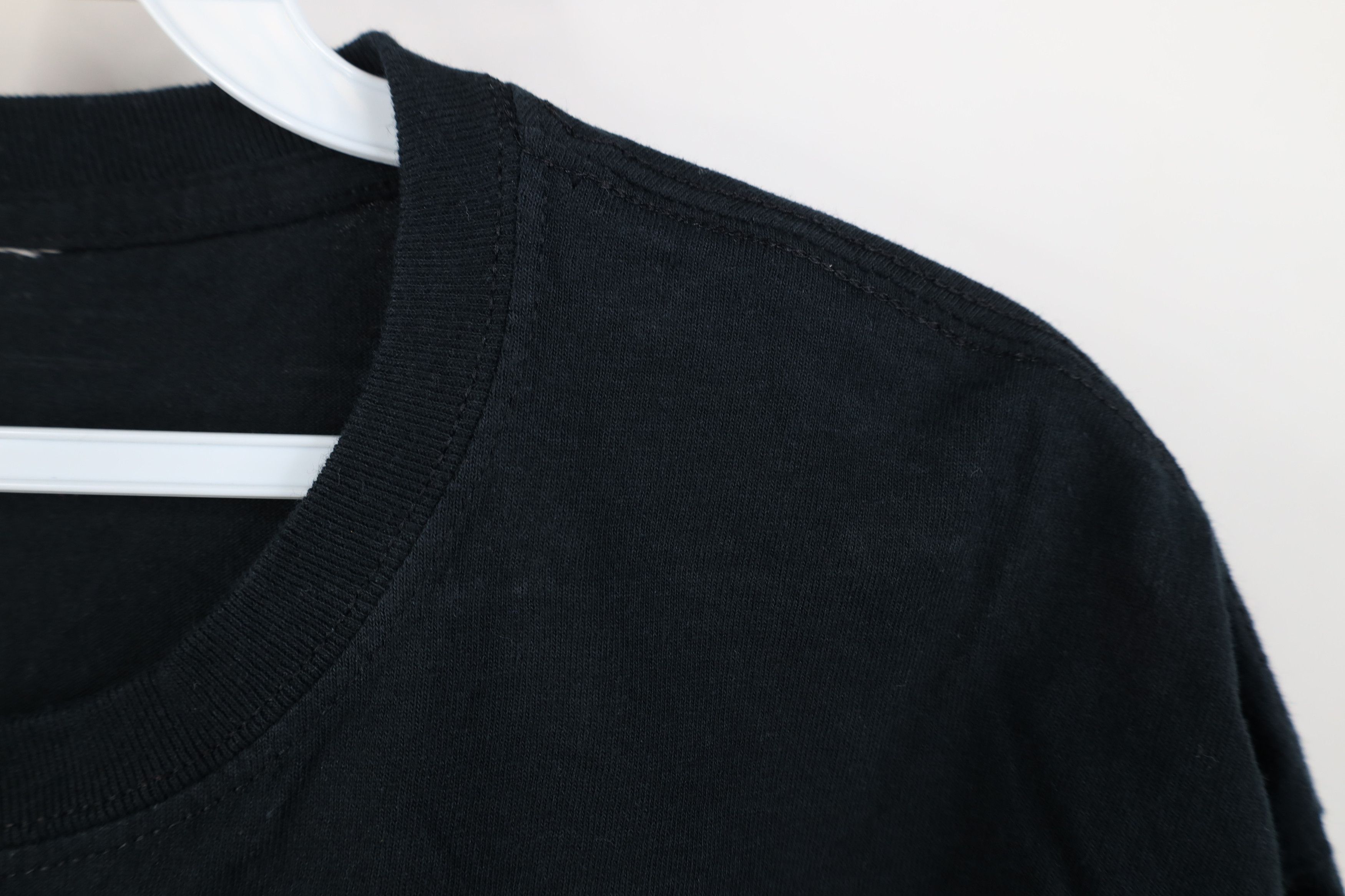 Vintage Vintage 90s Y2K Streetwear Faded Blank Cotton T-Shirt Black Size US M / EU 48-50 / 2 - 4 Thumbnail