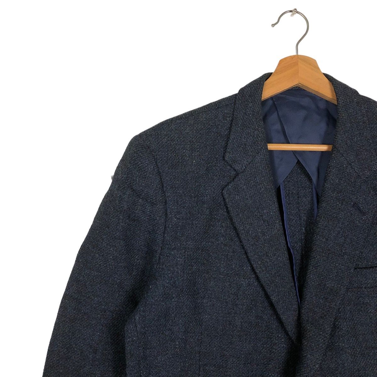 Harris Tweed 🔥Vintage Harris Tweed Harringbone Wool Jacket Double Breast Size US M / EU 48-50 / 2 - 7 Thumbnail