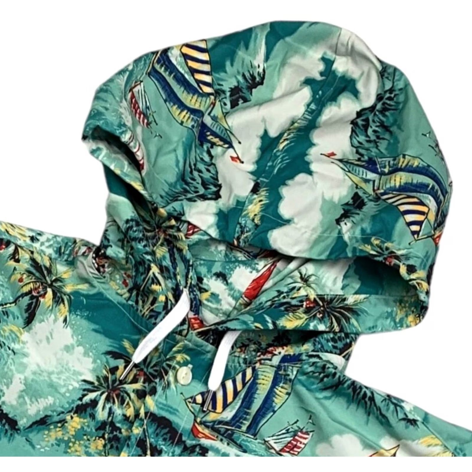 Polo Ralph Lauren Polo Ralph Lauren Men’s Hawaiian Anorak Jacket XS Green Waterproof Hooded Wind-Resistant Pockets Lightweight Regular Casual Rain Coat Shirt? Size US XS / EU 42 / 0 - 2 Thumbnail