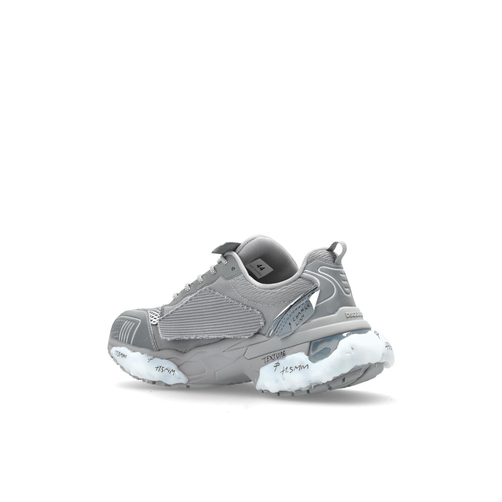 Dsquared2 DSQUARED2 Faster Gray Fabric Sneakers New And Authentic (Men Size US 6 / EU 39 - 3 Thumbnail