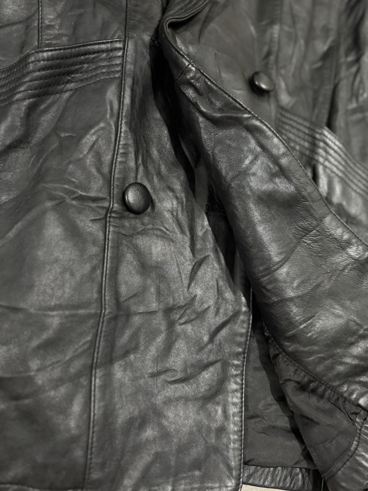 Japanese Brand × Vintage Vintage Harajuku Mother Long Leather Jacket Streetwear Size US M / EU 48-50 / 2 - 4 Thumbnail