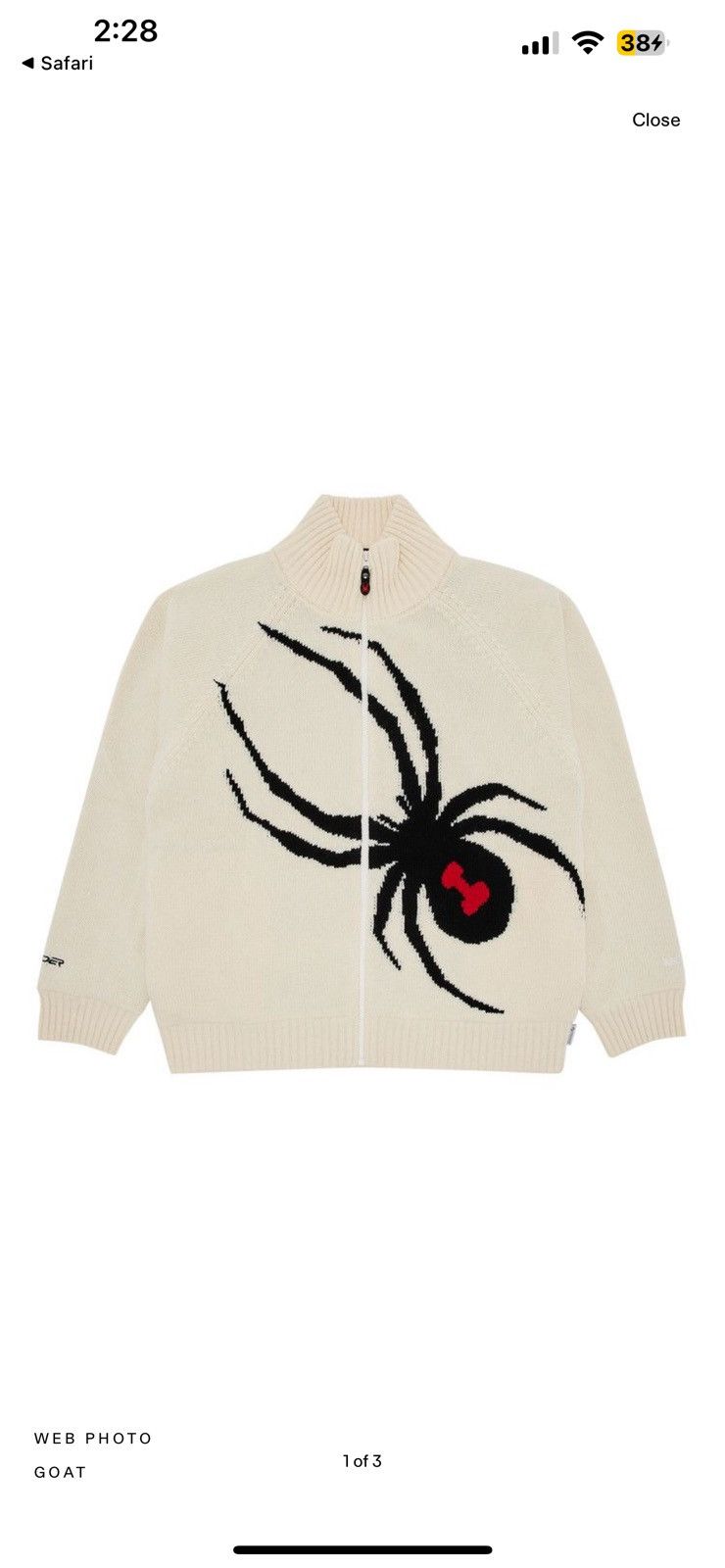 Spyder × Supreme Supreme x spyder windstopper Size US S / EU 44-46 / 1 - 1 Thumbnail