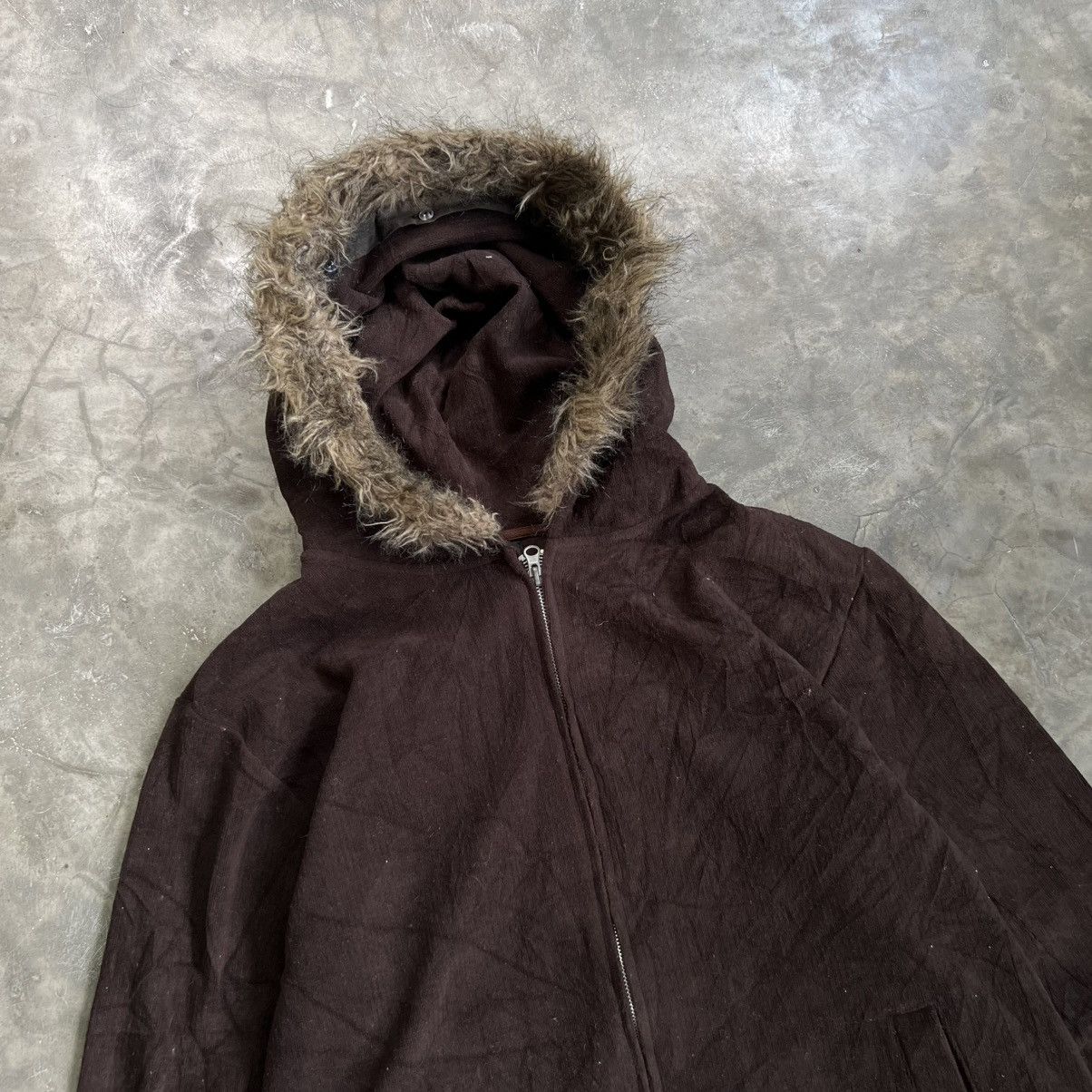 14th Addiction 2000s Macarester 14th Addiction Style Ribbed Fur Zip Hoodie Size US L / EU 52-54 / 3 - 3 Thumbnail