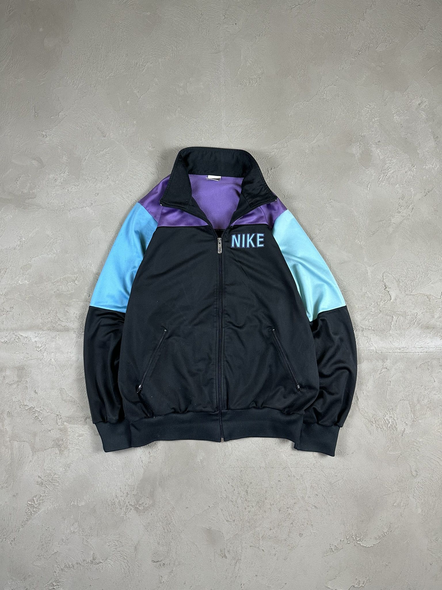 Nike 80s Vintage Nike Zip Spellout Logo Tracksuit Size US L / EU 52-54 / 3 - 5 Thumbnail