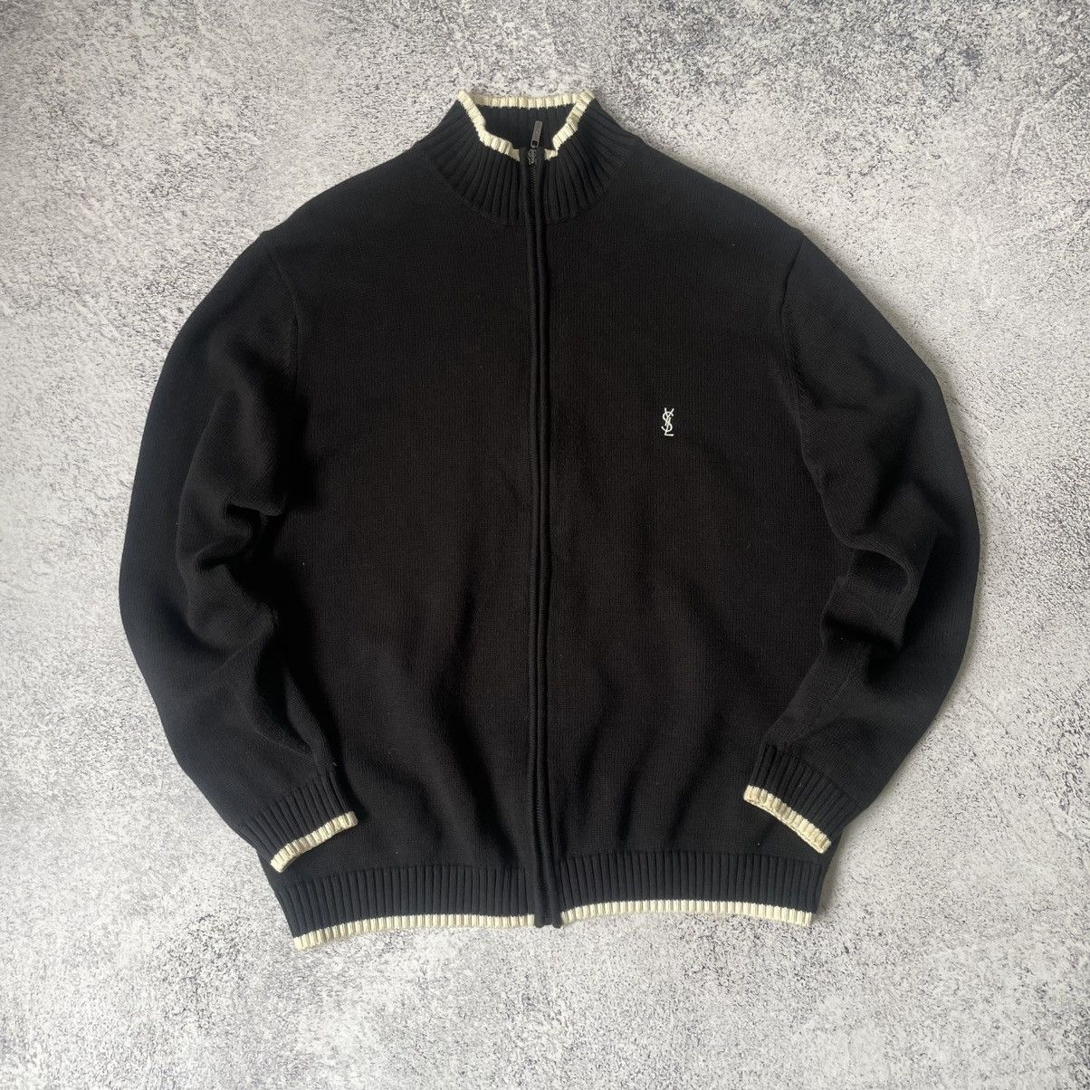 Yves Saint Laurent Yves Saint Laurent YSL Full Zip Sweater Mens Size L Size US L / EU 52-54 / 3 - 5 Thumbnail