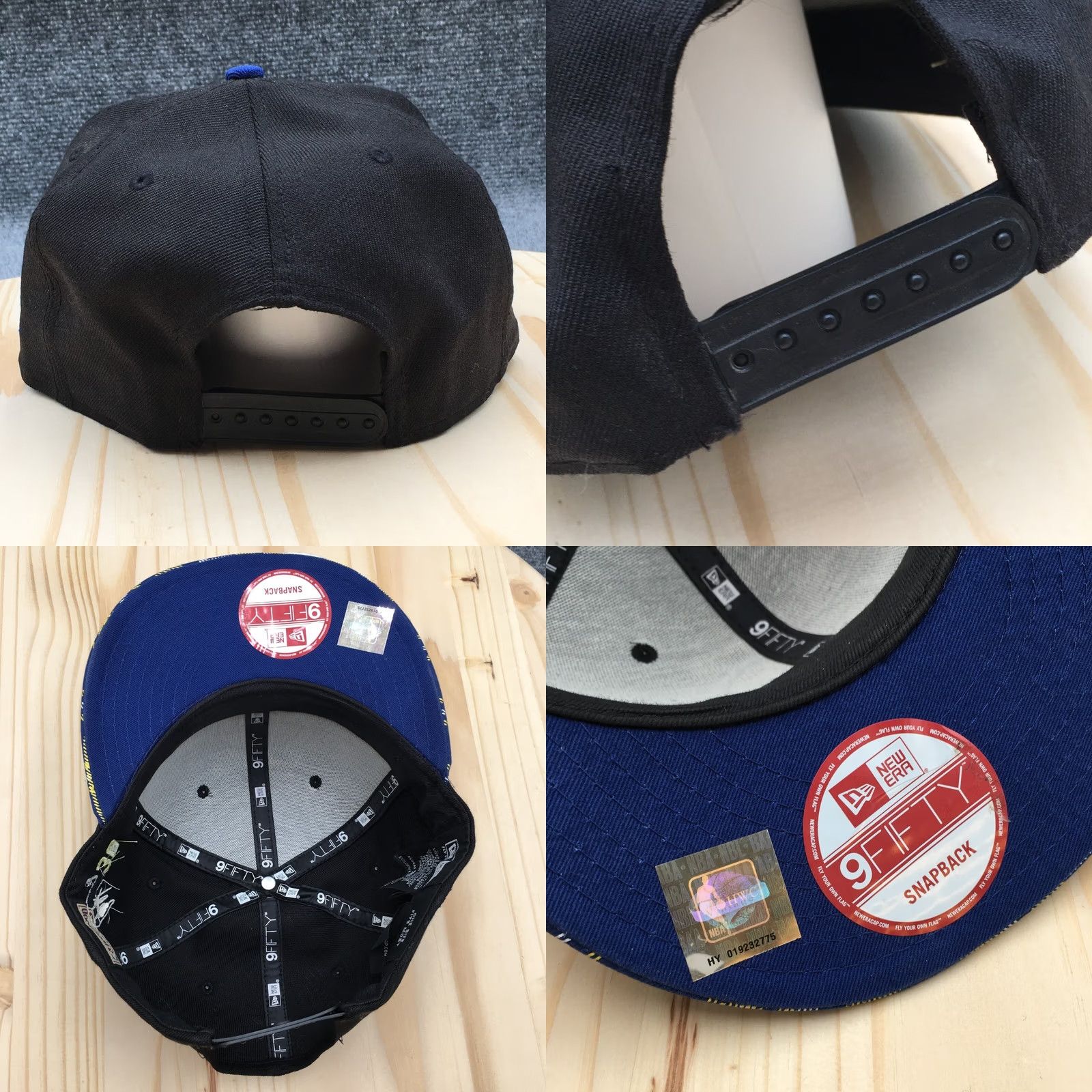 New Era Golden State Warriors New Era Snapback Hat Men Black OS Adjustable Flat Brim Size ONE SIZE - 8 Thumbnail