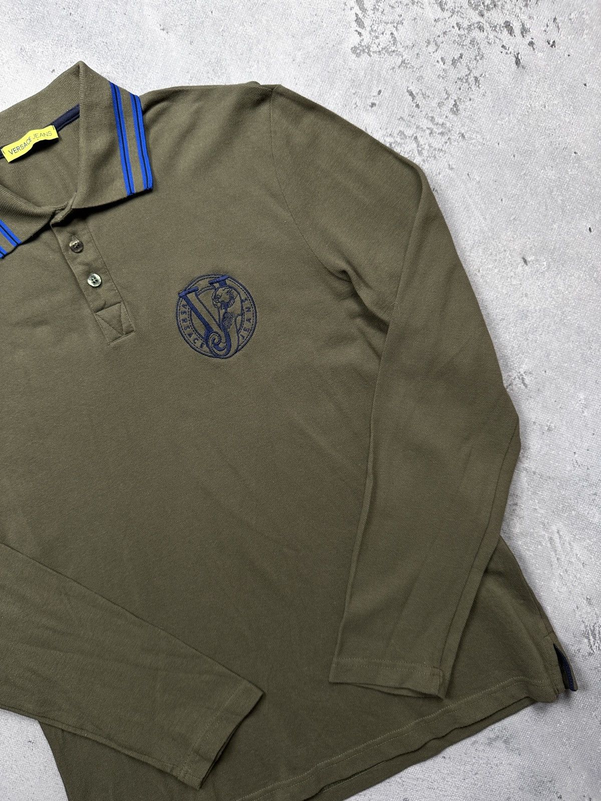 Versace Jeans Couture Vintage Versace Jeans Longsleeve Polo Y2K Tee Tshirt 00s Lux Size US S / EU 44-46 / 1 - 3 Thumbnail