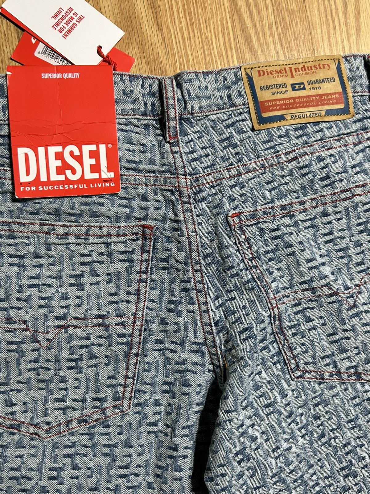 Diesel Diesel 1995 logo-print Jeans Size US 30 / EU 46 - 6 Thumbnail