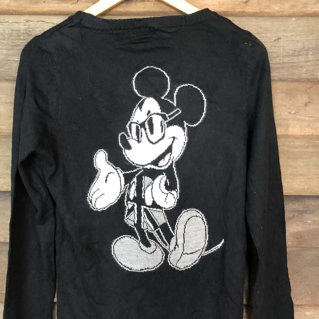 Disney × Mickey Mouse Disney mickey mouse knitwear Black Cardigan #3968 Size L / US 10 / IT 46 - 9 Thumbnail