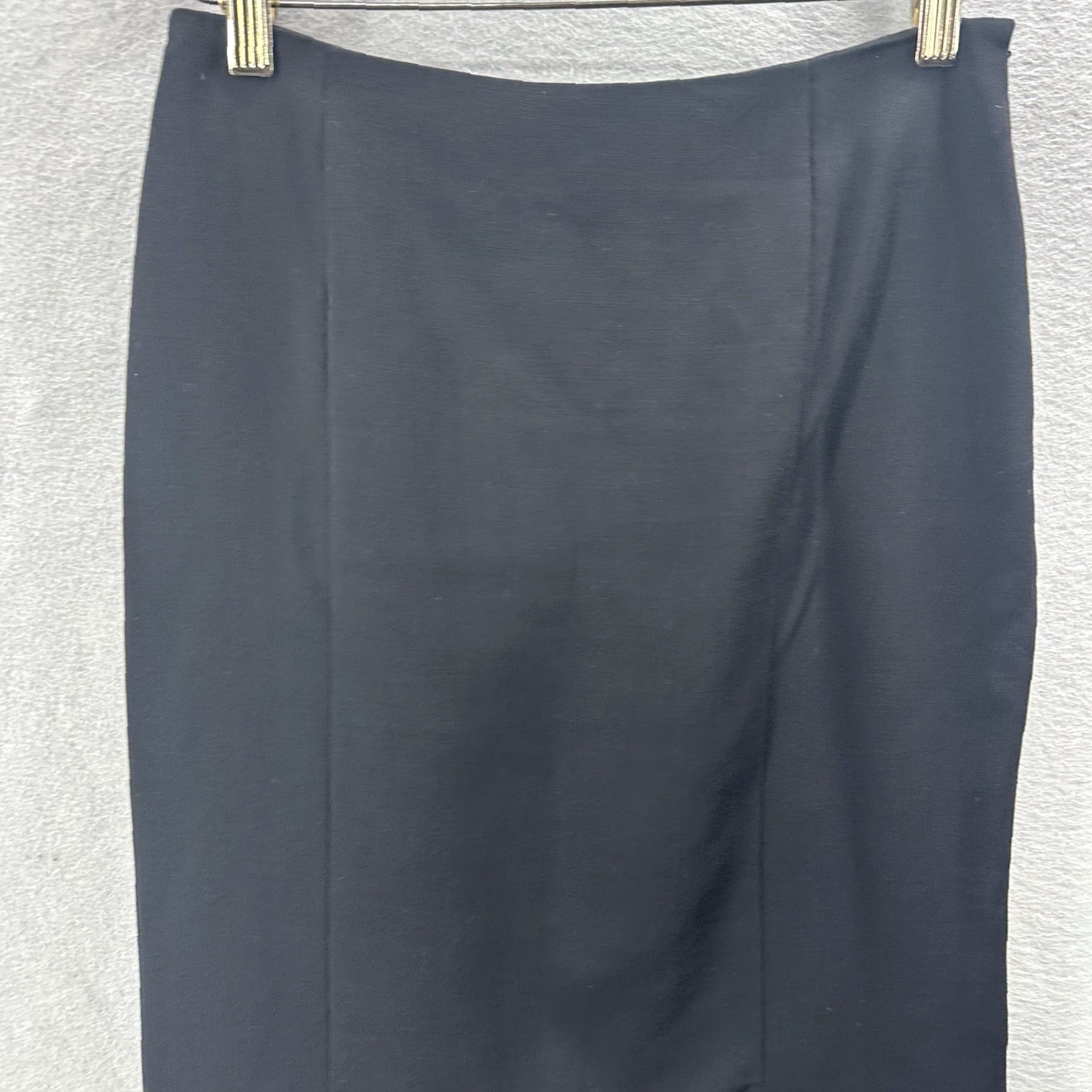 Akris Akris Pencil Skirt Womens 4 Wool Lined Knee Length Ruffle Quiet Luxury Core Size 27" / US 4 / IT 40 - 4 Thumbnail