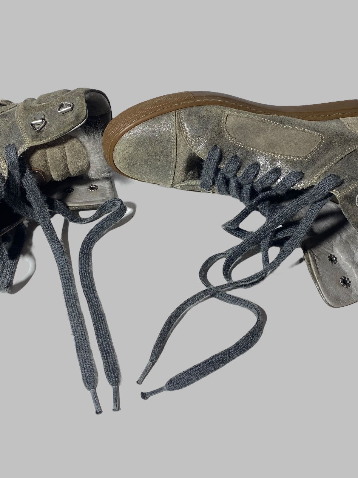 Brunello Cucinelli Brunello Cucinelli High Top Leather Sneakers Size US 7.5 / IT 37.5 - 23 Thumbnail