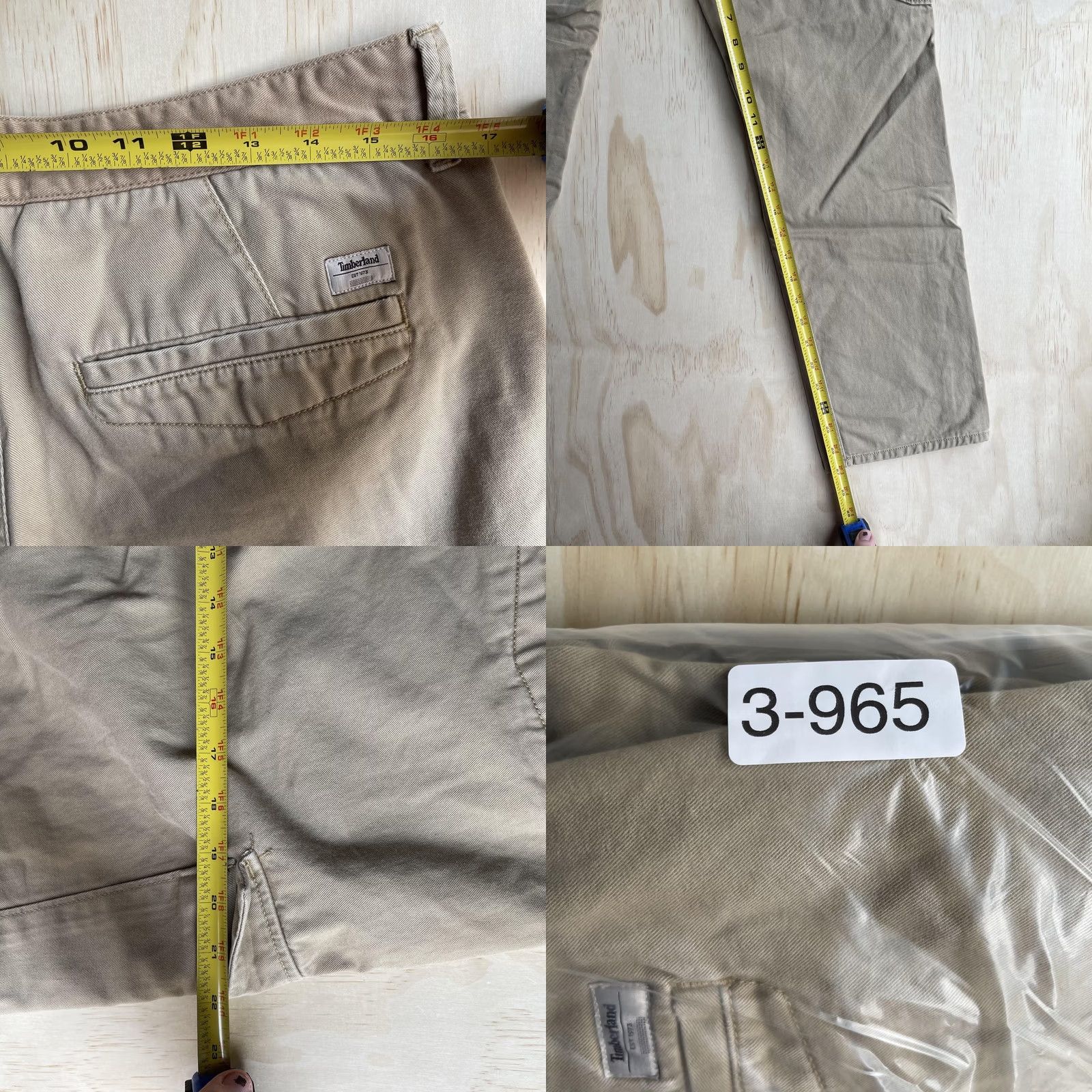 Timberland Timberland Cargo Pants Mens 34x30 Beige Straight Leg Casual Workwear Twill Size US 34 / EU 50 - 8 Thumbnail