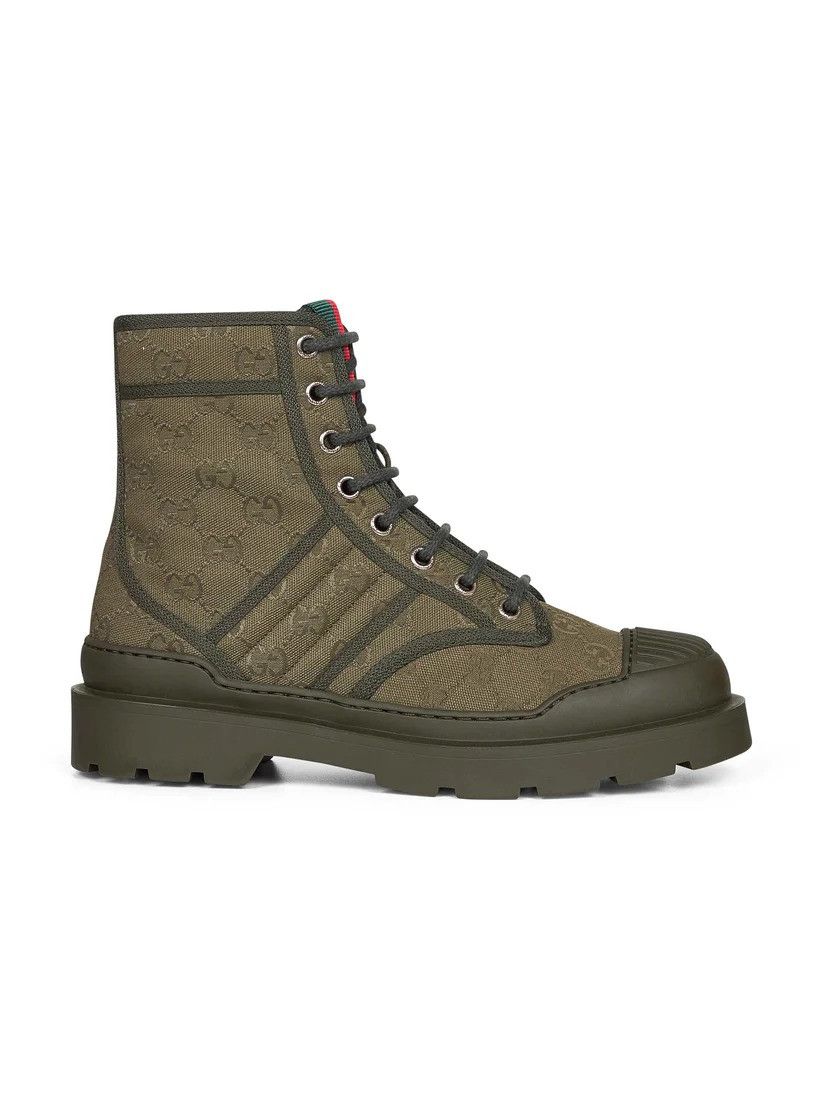 Gucci Gucci Men Horsebit-detail GG Jacquard Bootd size 9  display picture 1