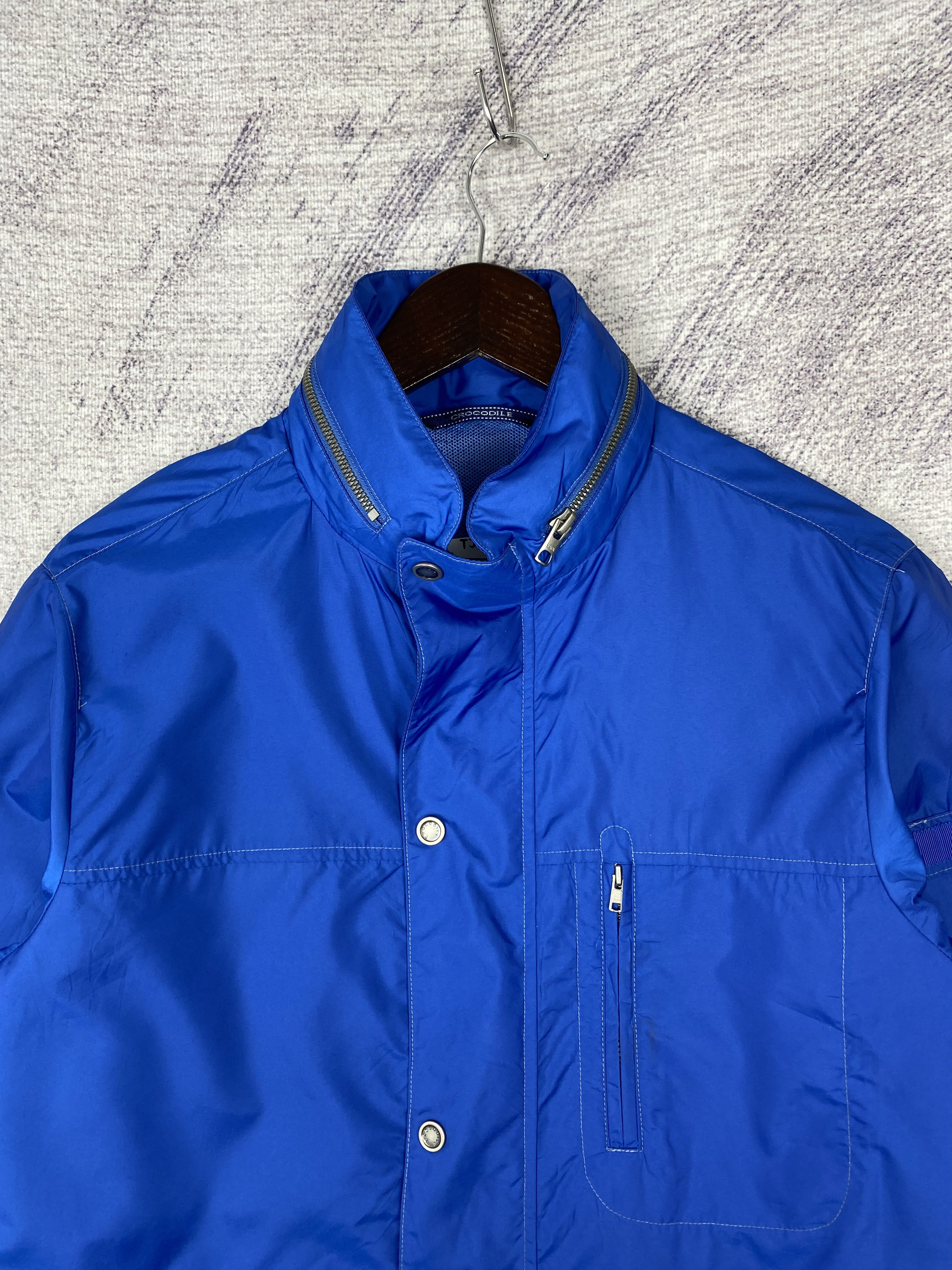 Japanese Brand Vintage Crocodile Zip Up Blue Jacket Size US M / EU 48-50 / 2 - 2 Thumbnail