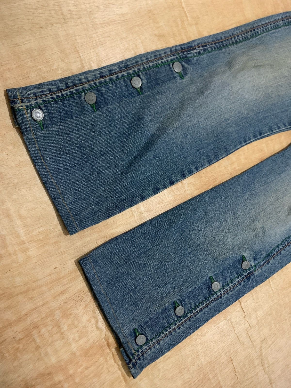 14th Addiction × Japanese Brand Morgan Homme Button Jeans Ifsixwasnine Size US 33 - 5 Thumbnail