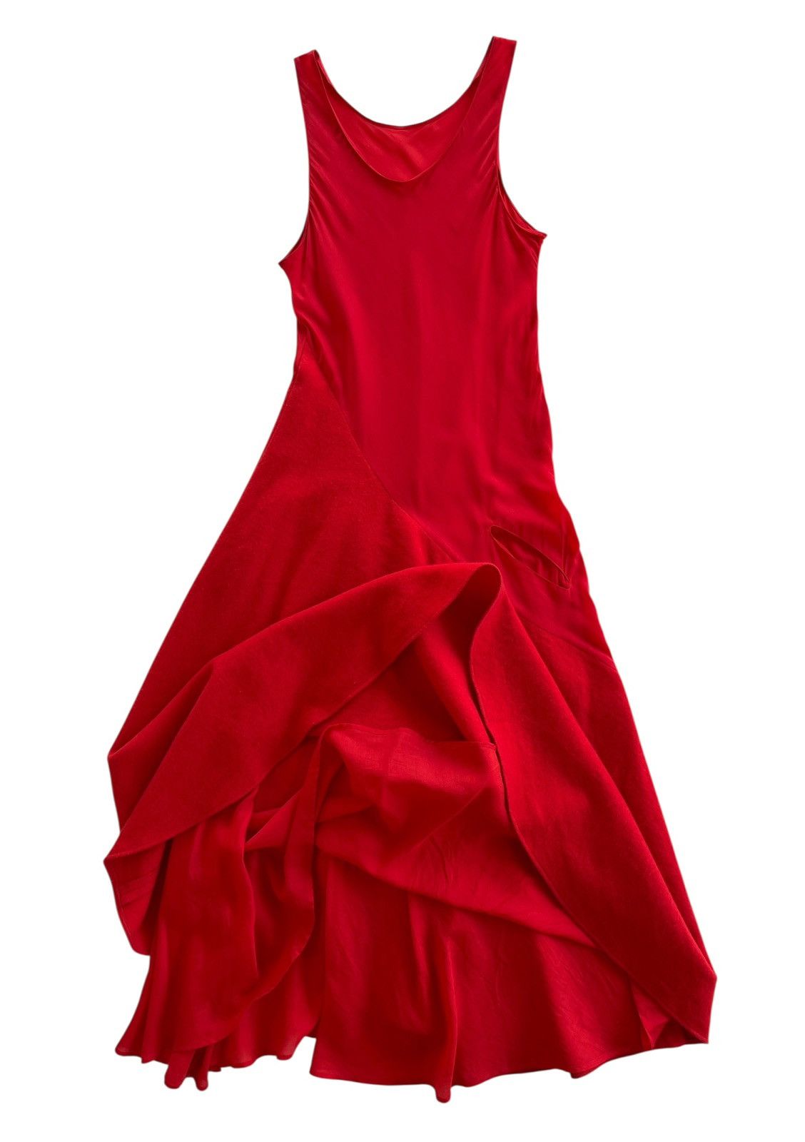 Y's Yohji Yamamoto Wool Cupro Gowns Maxi Dress Size M / US 6-8 / IT 42-44 - 3 Thumbnail