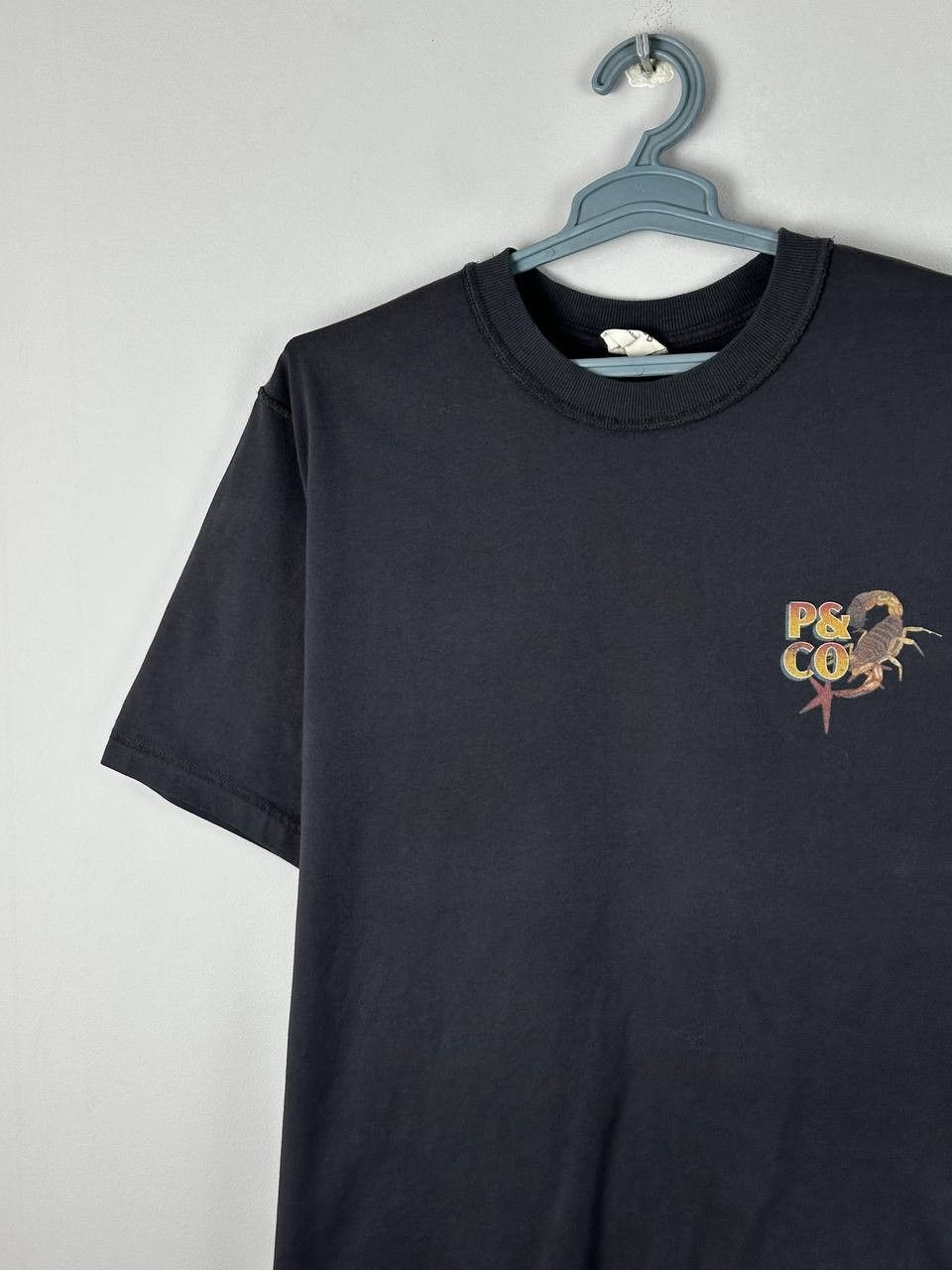 Vintage P&Co “two Shot Sinners Club” Big Logo T-Shirt Men’s Size S in Gray, Men's — image 4 of 6