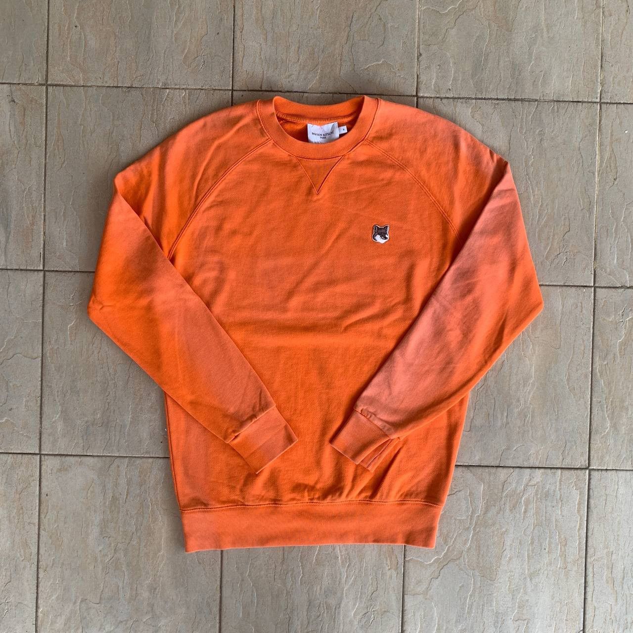 Maison Kitsune Faded MAISON KITSUNE Small Fox Logo Sweatshirt Size US L / EU 52-54 / 3 - 1 Thumbnail