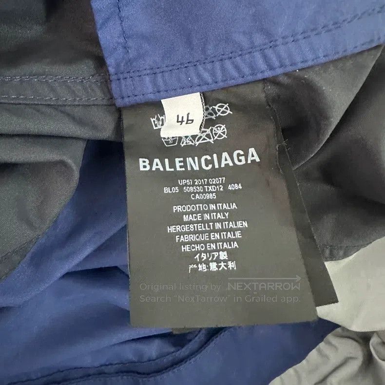 Balenciaga Balenciaga Yellow and blue color-blocked windbreaker, size Size US S / EU 44-46 / 1 - 4 Thumbnail