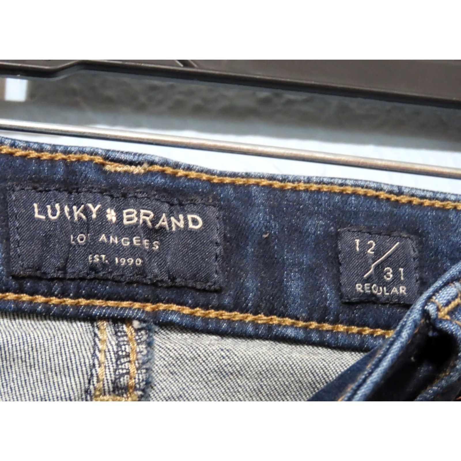 Lucky Brand Lucky Brand Jeans Womens 12/31 R Blue High Rise Flared Stevie Stretch Denim Jeans Size 34" / US 12 / IT 48 - 5 Thumbnail