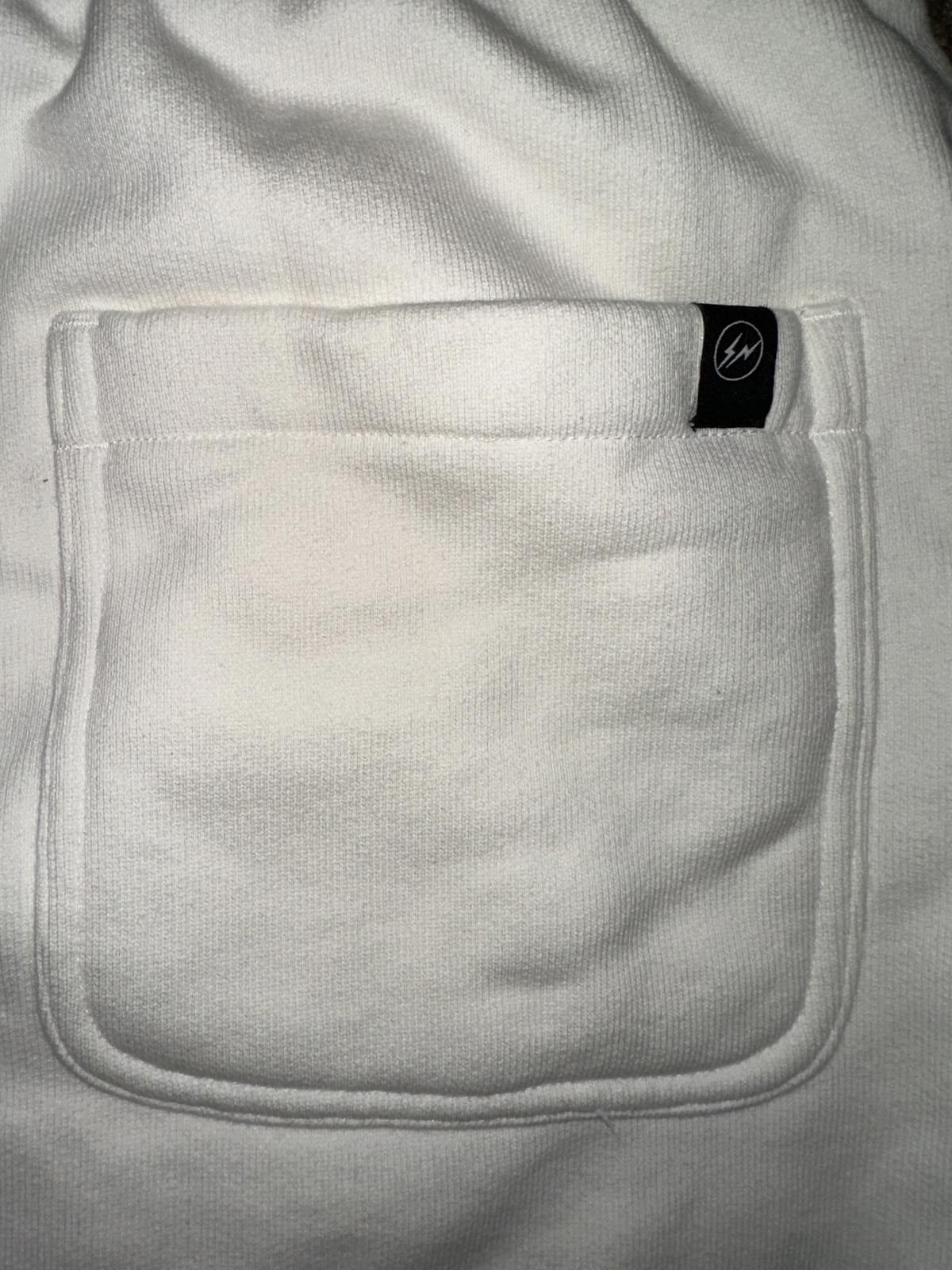 Designer Air Jordan Fragment Travis Scott Fleece White Shorts Sample Size US 30 / EU 46 - 9 Thumbnail
