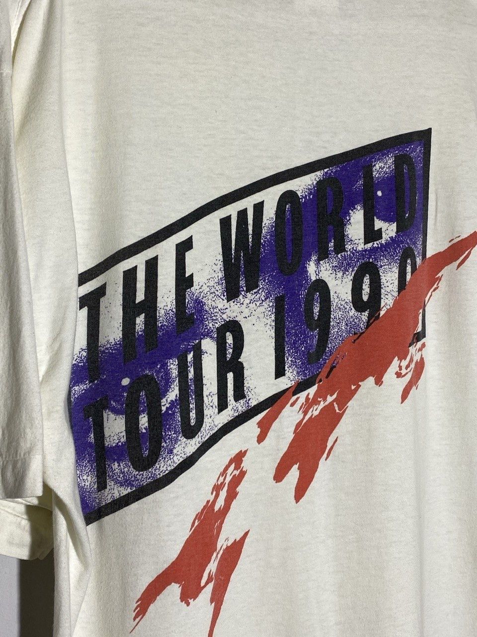 Band Tees Vintage 1990 David Bowie Sound Vision World Tour T-shirts Size US L / EU 52-54 / 3 - 4 Thumbnail