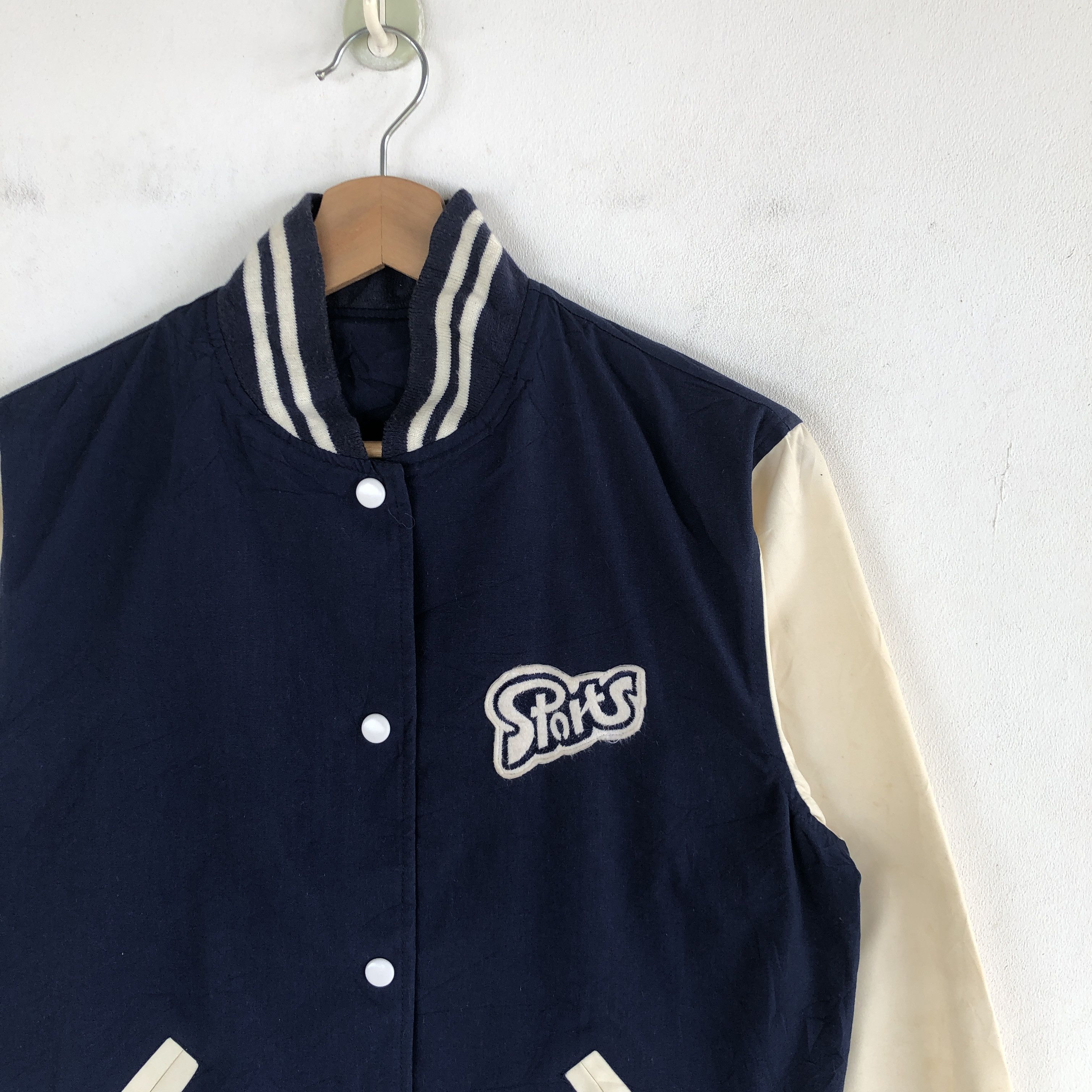 Japanese Brand × Vintage Vintage Japanese Bega Varsity Jacket Ports Wool Jackets Size S / US 4 / IT 40 - 4 Thumbnail