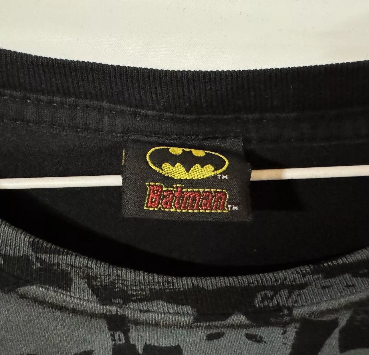 DC Comics Batman Caped Crusader AOP Logo Shirt Mens XXL Gray Black Size US XXL / EU 58 / 5 - 2 Thumbnail