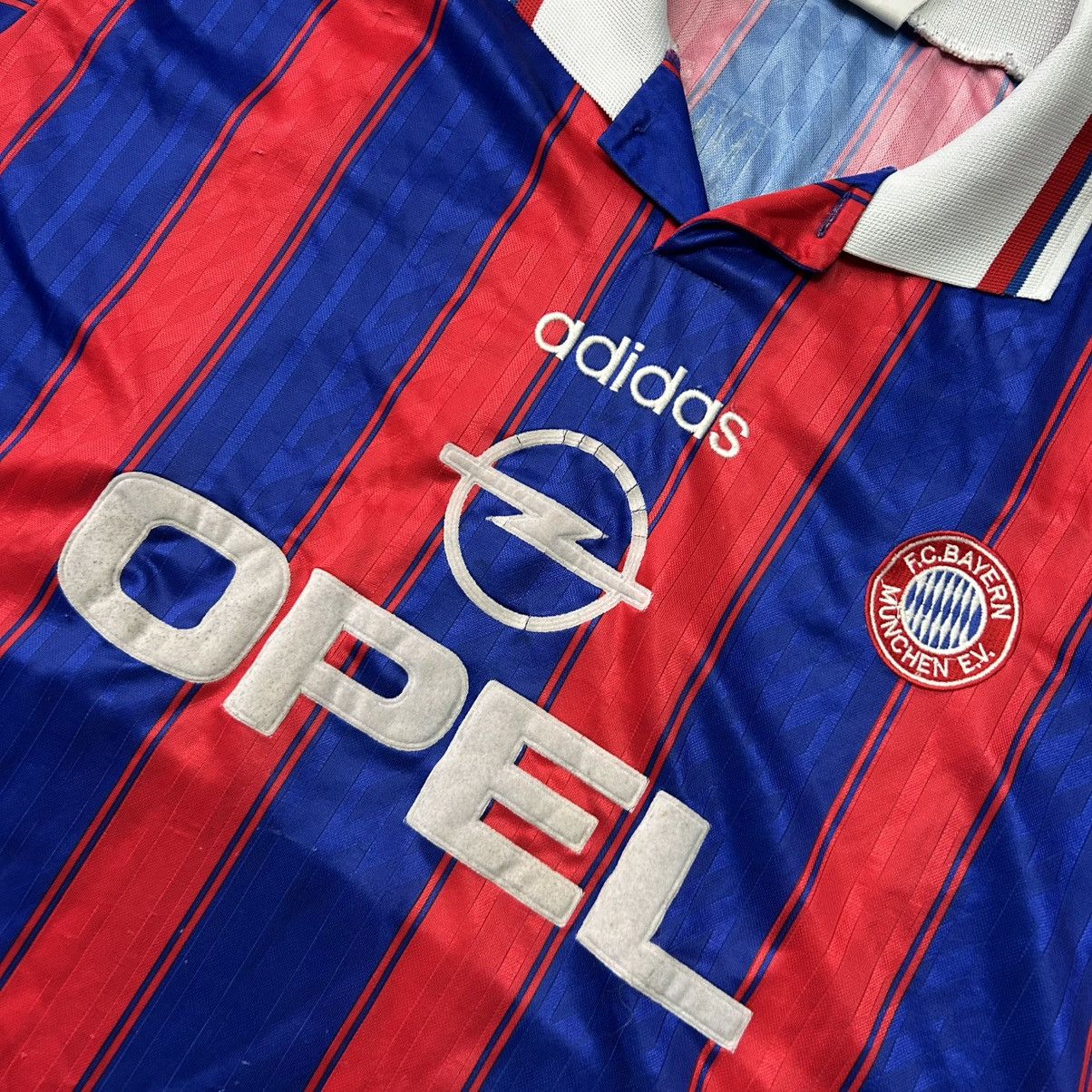Adidas Vintage Adidas Bayern Munchen 1995 opel kreuzer player jerse Size US XL / EU 56 / 4 - 4 Thumbnail