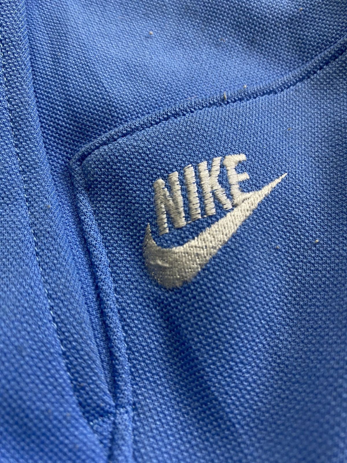 Vintage Vintage Nike 90’s Swoosh Track Pants M Japan Blue Size US 32 / EU 48 - 2 Thumbnail