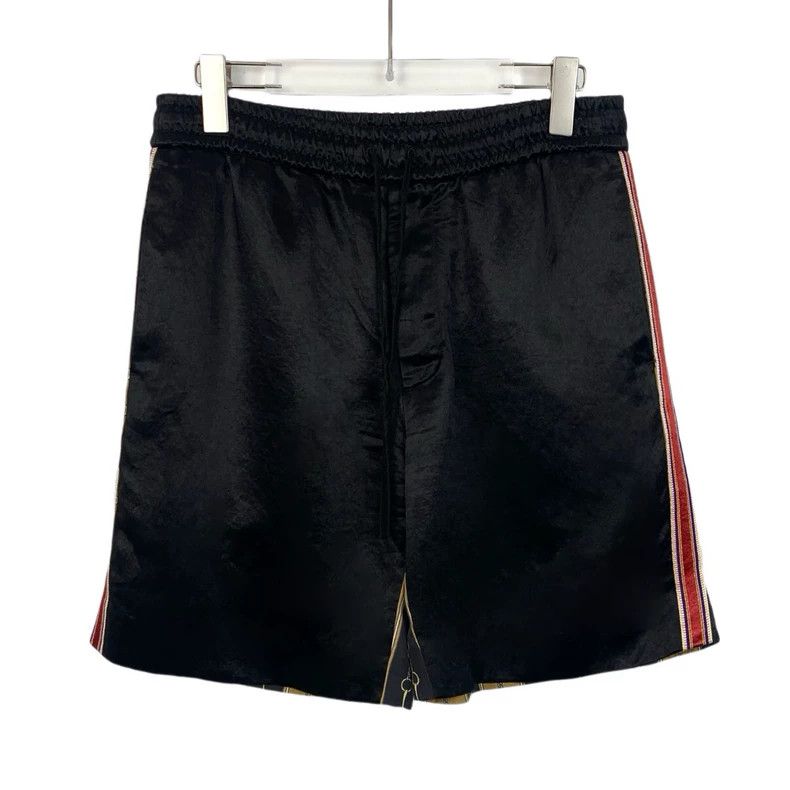 Gucci Black striped buckle full print casual drawstring sho