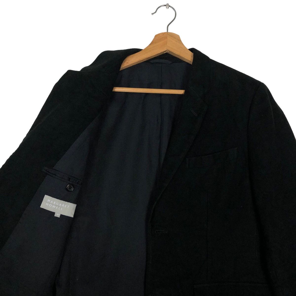 Margaret Howell 🔥Rich Black Vtg Chore Work Jacket Margaret Howell Japan Size US M / EU 48-50 / 2 - 10 Thumbnail