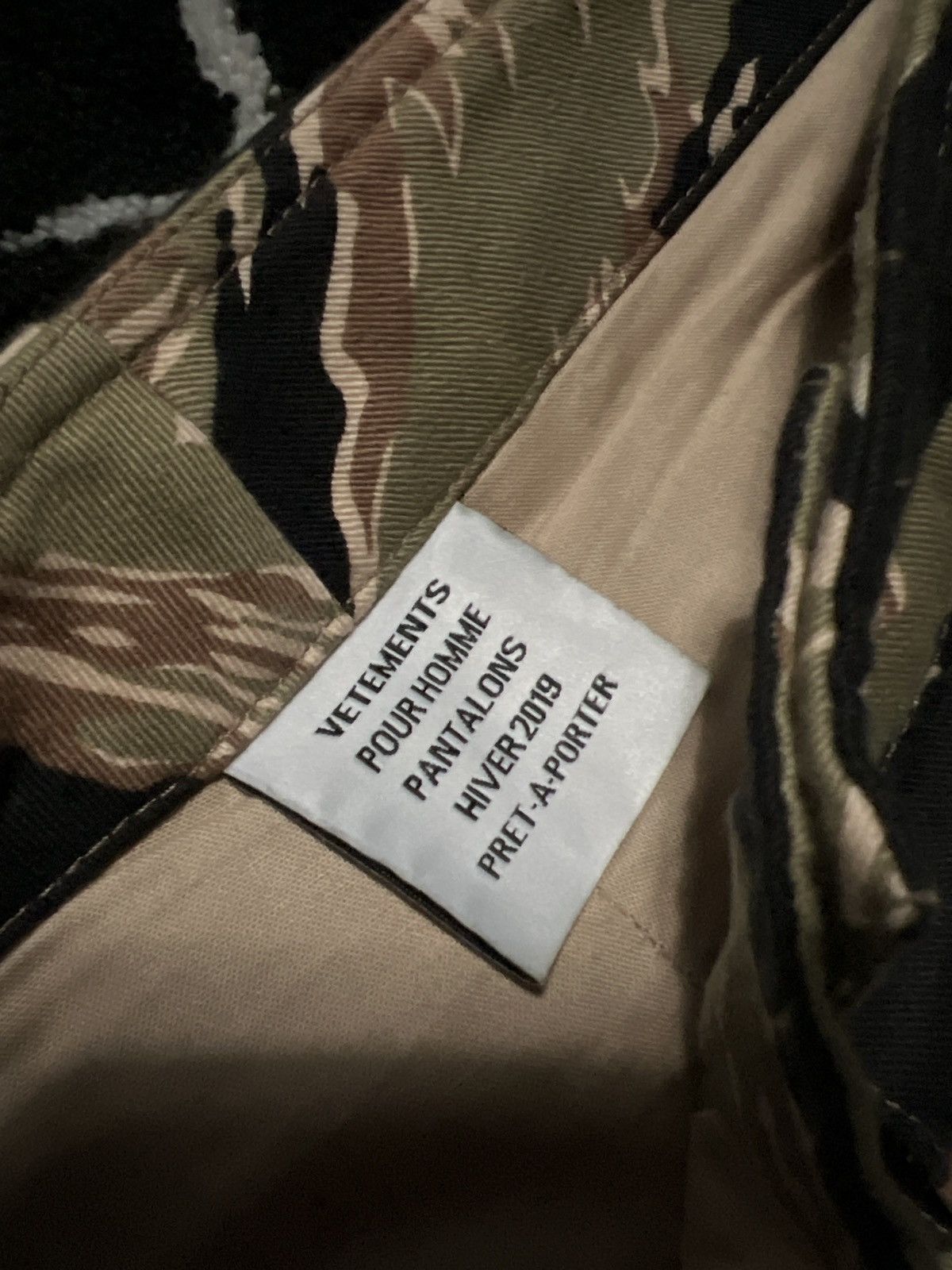 Vetements AW18 - Laser Cut Tiger Camo Cargo Pants Size US 30 / EU 46 - 3 Thumbnail