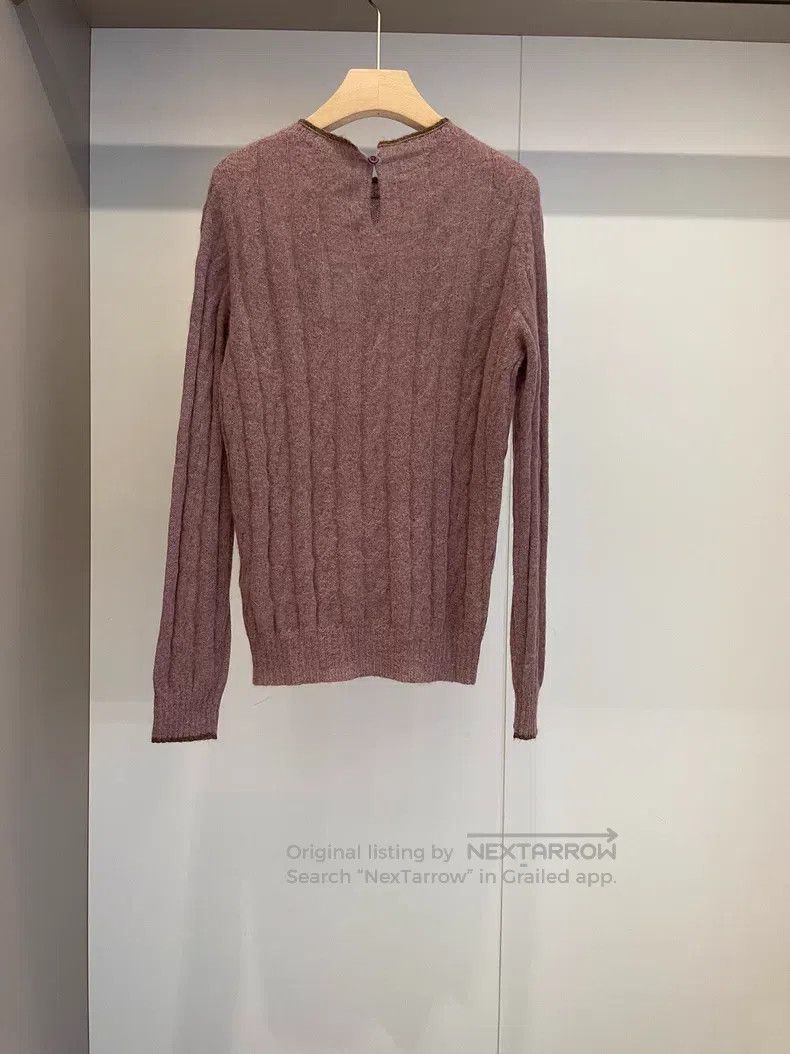 Brunello Cucinelli Brunello Cucinelli Dusty Pink Mohair Cashmere Sweater Size M / US 6-8 / IT 42-44 - 2 Thumbnail