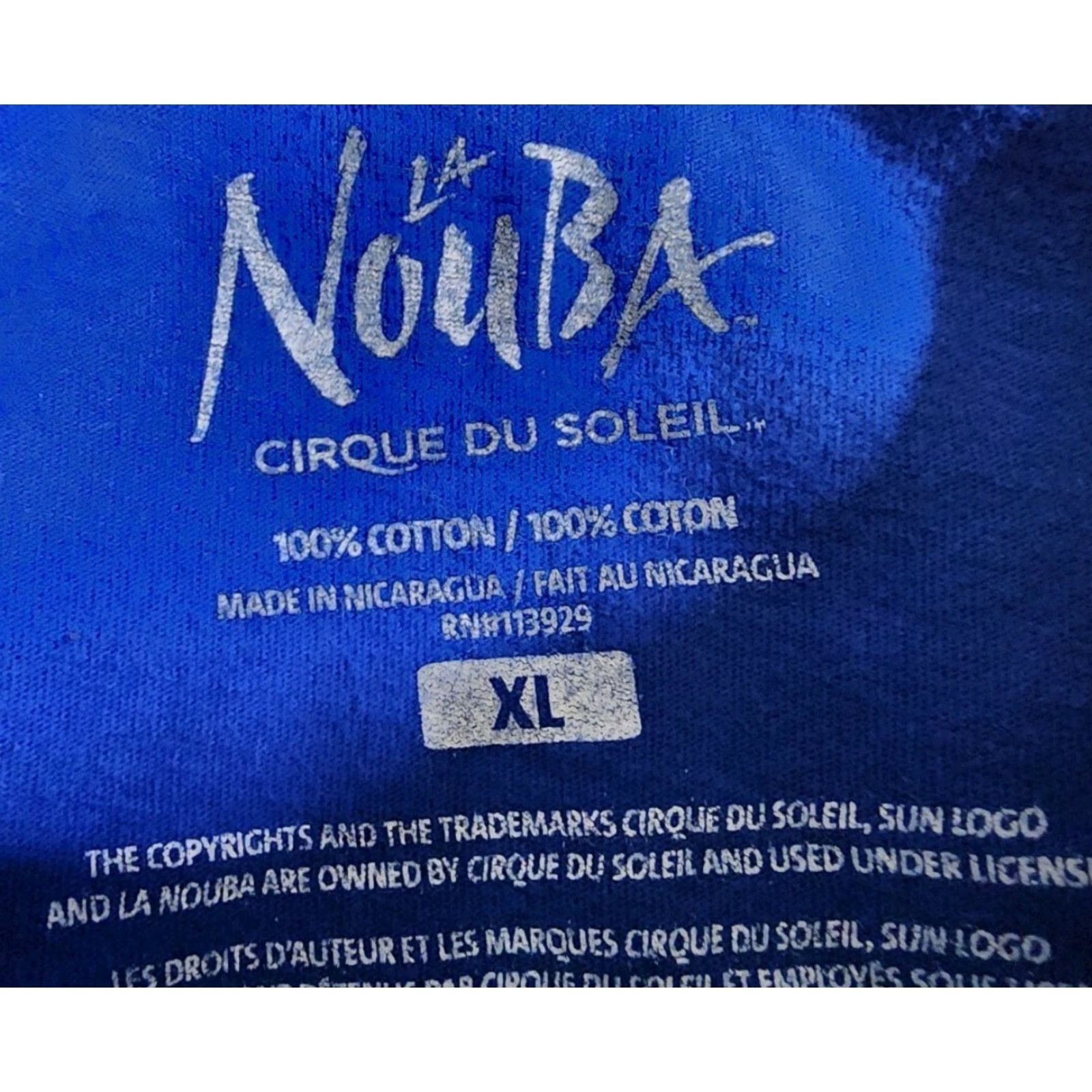 Vintage VINTAGE Cirque du Soleil T-Shirt Mens XL Orlando Travel Souvenir La Nouba Blue Cotton Crew Neck Short Sleeve Non-Defined Size US XL / EU 56 / 4 - 4 Thumbnail