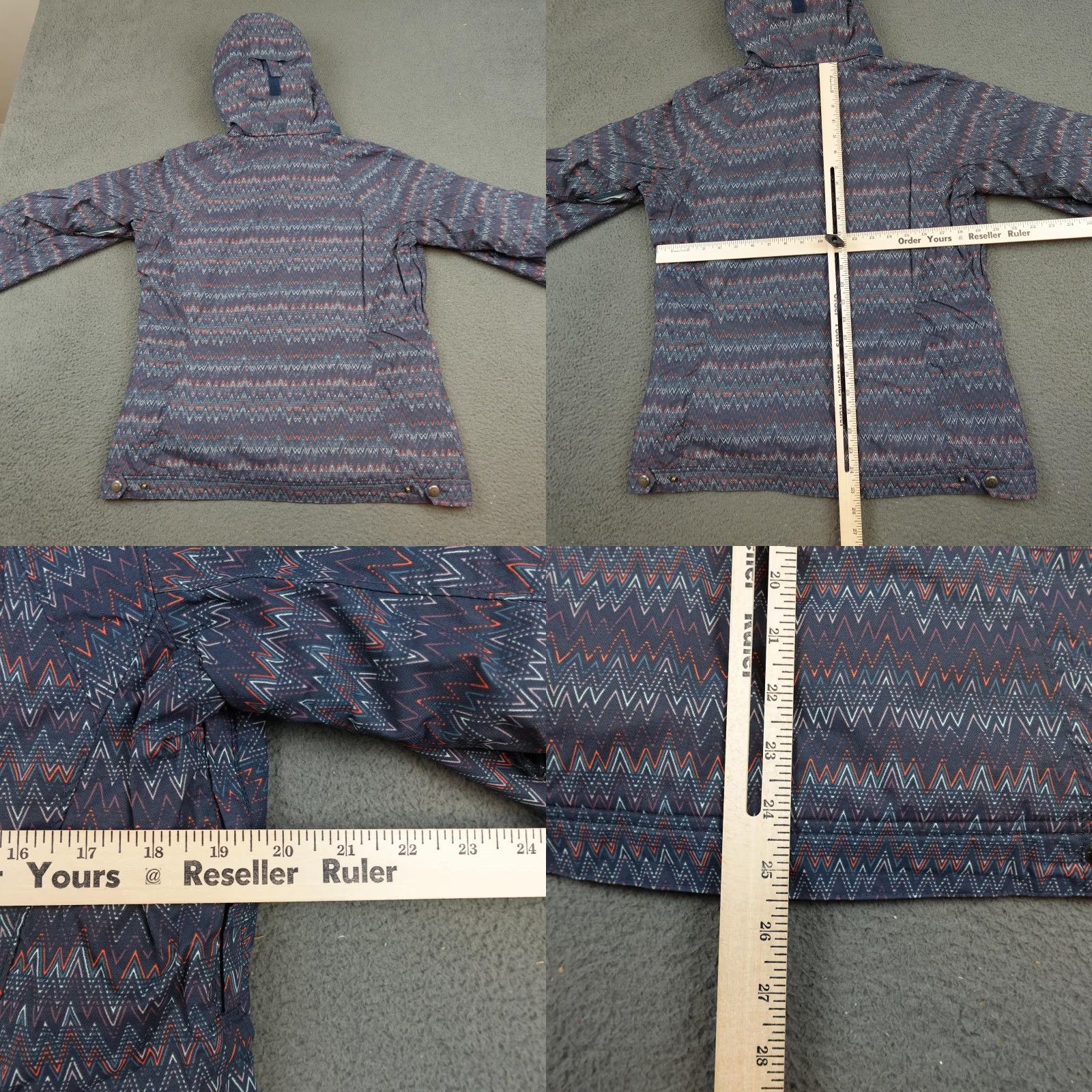 Vintage Columbia Jacket Womens M Blue Chevron Hooded Insulated Ski Snowboard WL4028 Size M / US 6-8 / IT 42-44 - 8 Thumbnail