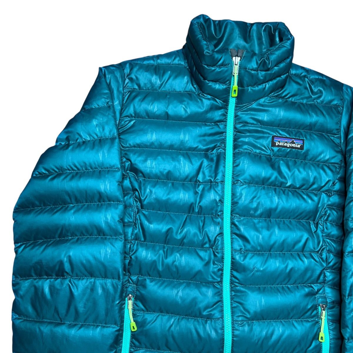 Patagonia Patagonia Women’s Style #84683 Down Teal Zip Puffer Jacket Size S / US 4 / IT 40 - 17 Thumbnail