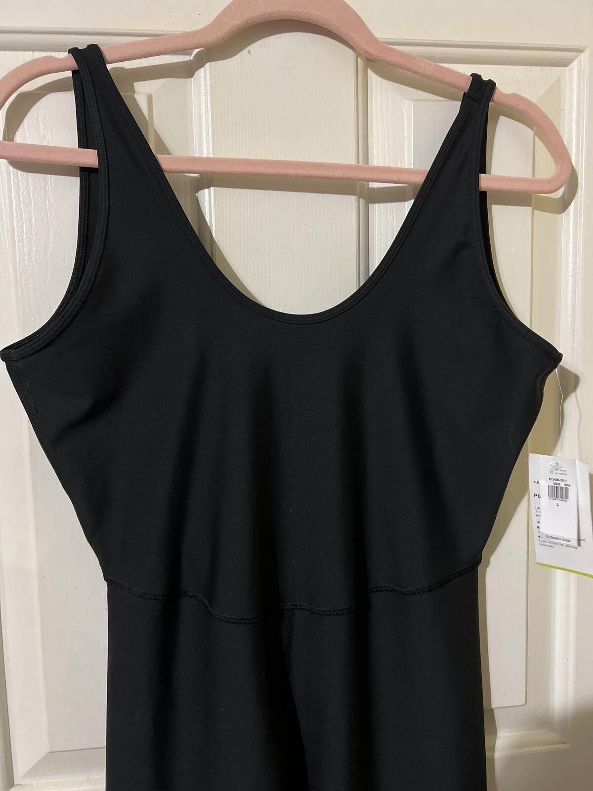 Old Navy Old Navy Active Black Sleeveless Full-Length Jumpsuit L Size 36" / US 14 / IT 50 - 3 Thumbnail