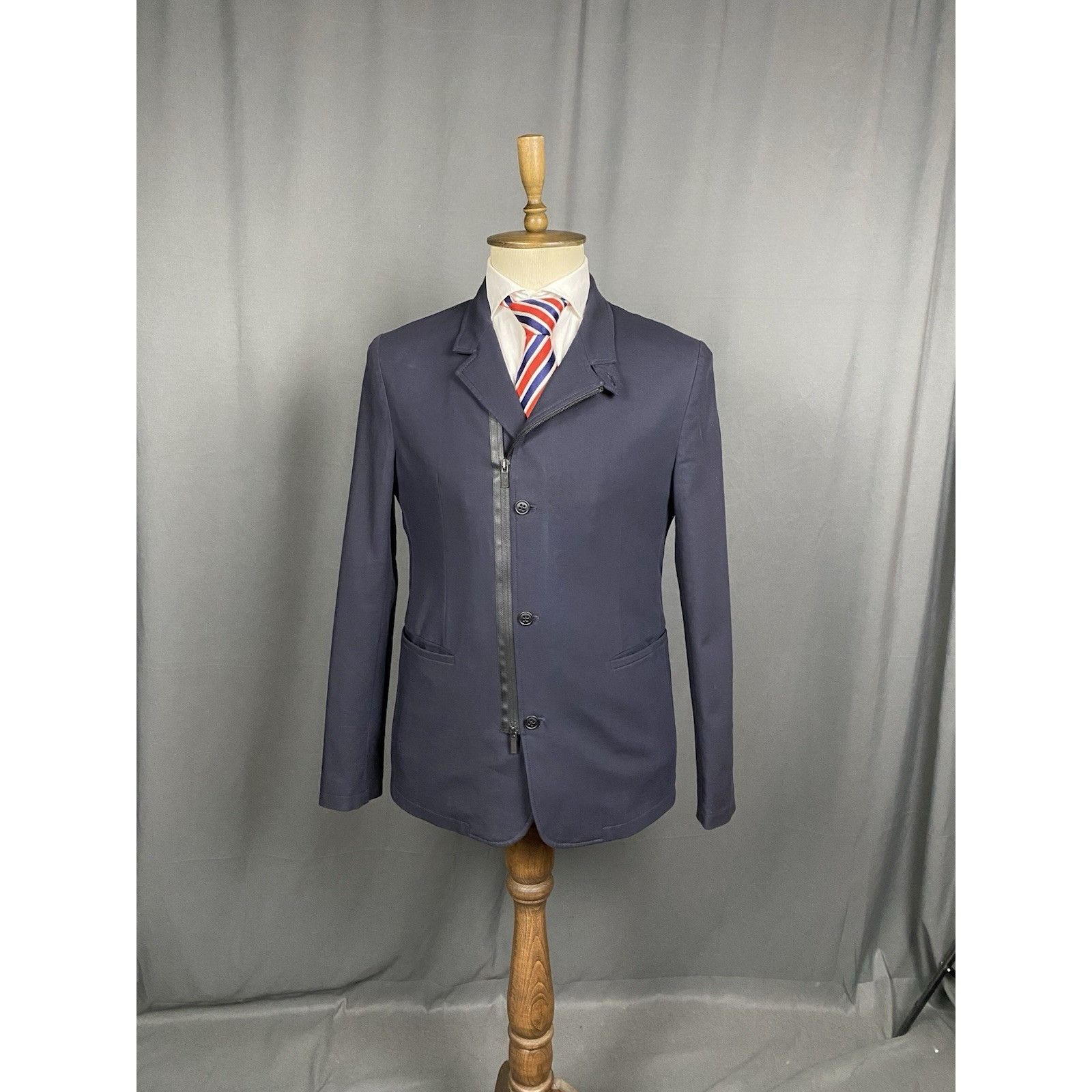 Emporio Armani Emporio Armani Johnny Men's Blue Zip Sportcoat Jacket Size 5 Size US M / EU 48-50 / 2 - 3 Thumbnail
