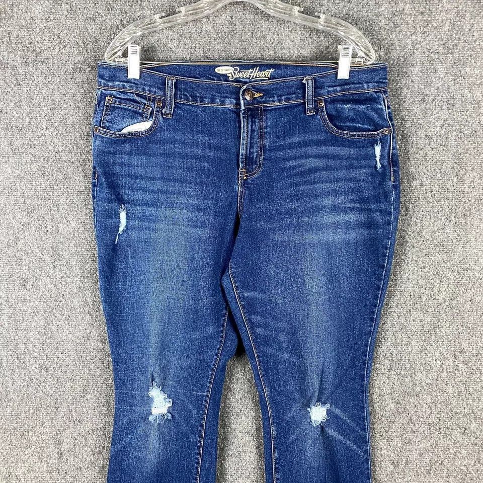 Old Navy Old Navy The Sweet Heart Jeans Women's Size 14 Regular Denim Size 36" / US 14 / IT 50 - 2 Thumbnail