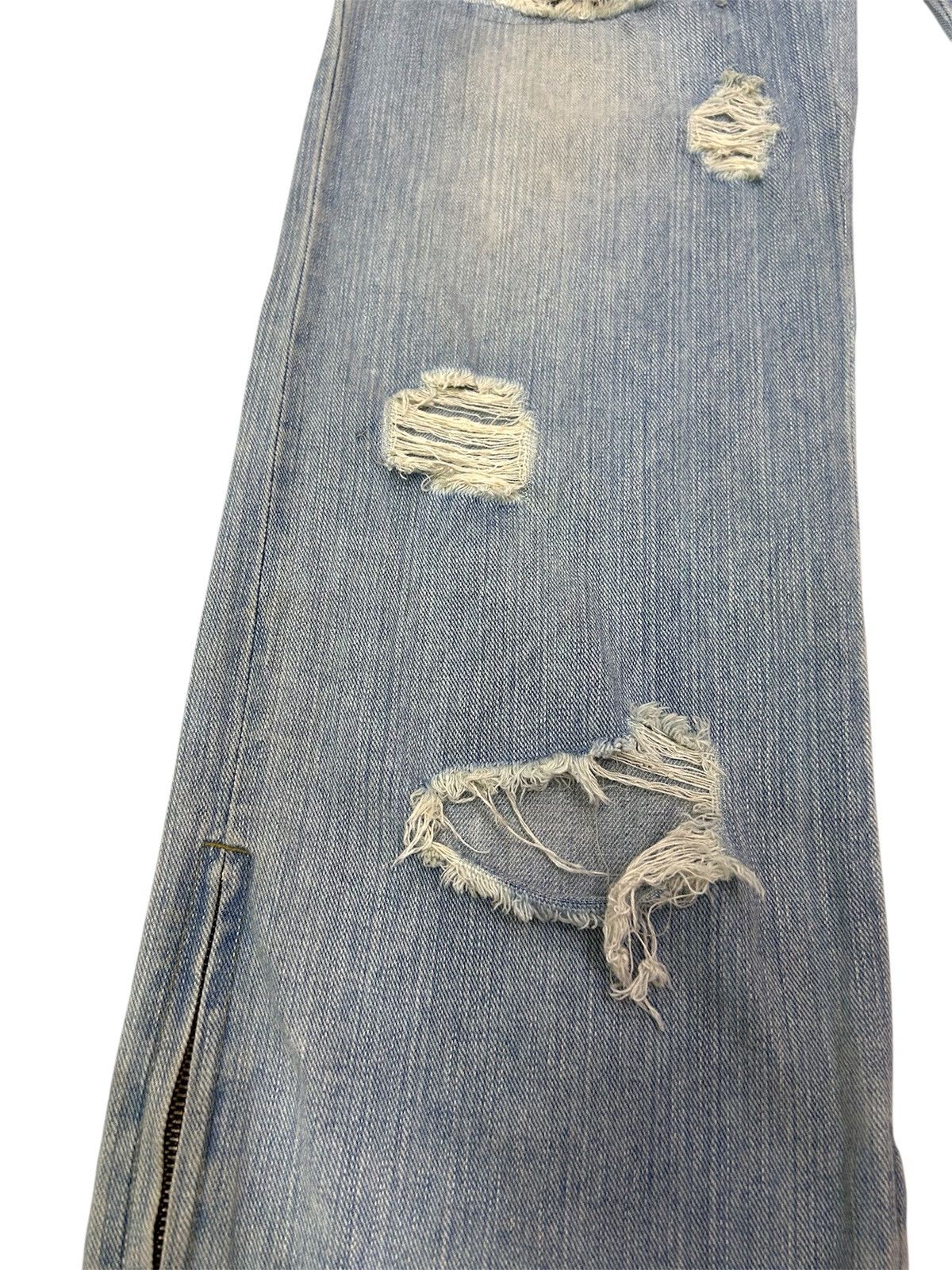 Japanese Brand × Vintage 💥Vintage Japanese Denim Exhibitionist Distressed Punk Jeans Size US 32 / EU 48 - 6 Thumbnail