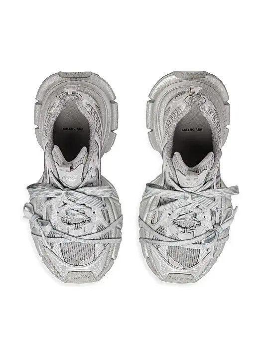 Balenciaga o1w1db10526 3XL Reflective Sneakers in Grey Size US 6 / IT 36 - 5 Thumbnail